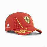 Ferrari kappe, Puma, Carlos Sainz, baseball kappe, rot