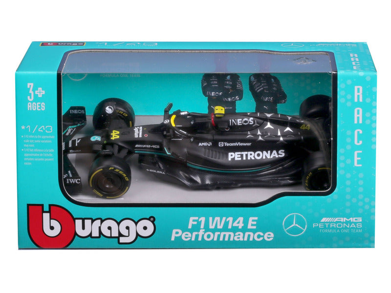 Mercedes-Modellauto, F1 W 14 E, bburago, 1:24, Lewis Hamilton #44, 2023