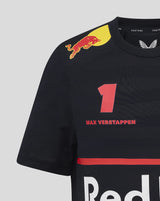 Camiseta de cuello redondo de Max Verstappen de Red Bull Racing para niños 🔥