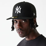 New York Yankees Kappe, New Era, Basic, schwarz