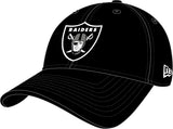 Las Vegas Raiders Kappe, New Era, 9FORTY, schwarz