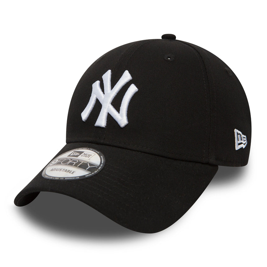 New York Yankees Baseballkappe, New Era 9FORTY, schwarz