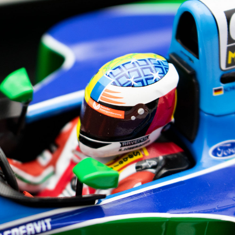 2017, Blau, 1:18, Mick Schumacher Benetton Ford B194 Demo Run Belgium GP 2017 Modellauto