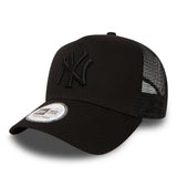 New York Yankees Cap, New Era, Trucker, Vollschwarz