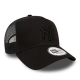 New York Yankees Cap, New Era, Trucker, Vollschwarz
