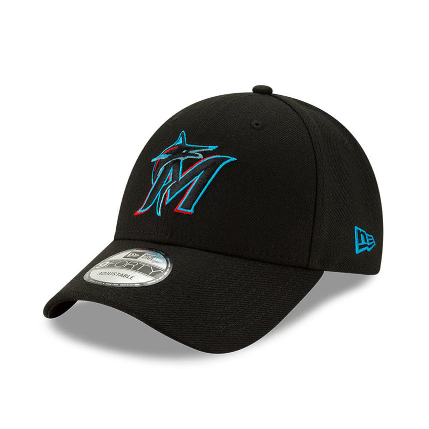 Miami Marlins Cap, New Era, 9FORTY, Team, schwarz