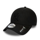 New York Yankees Kappe, New Era, 9FORTY, vollschwarz