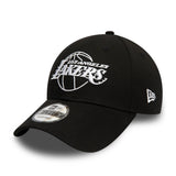 Los Angeles Lakers Cap, New Era, 9FORTY, wesentlich, schwarz