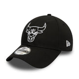 Chicago Bulls Kappe, New Era, 9FORTY, essentiell, schwarz