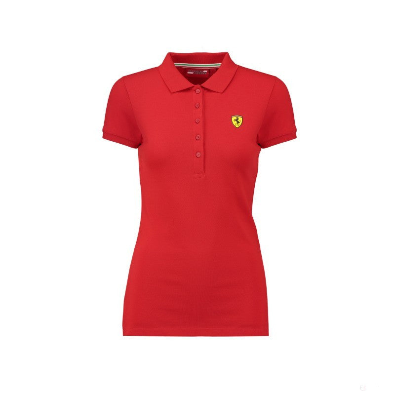 2018, Rot, Ferrari Damen Classic Polo Hemd