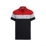 2019, Schwarz, Ferrari Block Polo Hemd