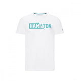 2020, Weiß, Mercedes Lewis Hamilton #44 T-Shirt