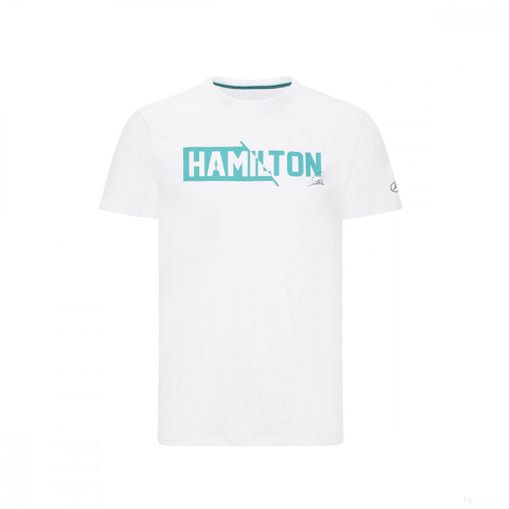 2020, Weiß, Mercedes Lewis Hamilton #44 T-Shirt