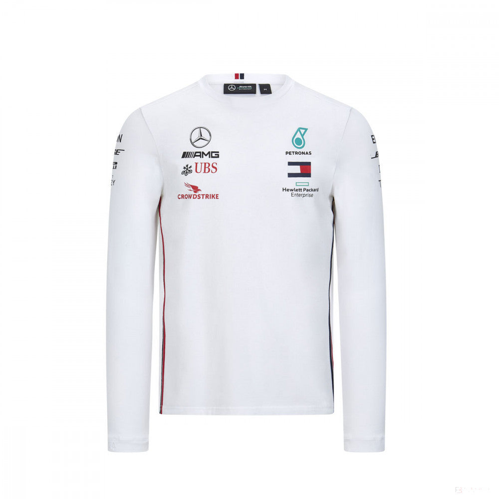 2020, Weiß, Mercedes Long Sleeve Team T-Shirt