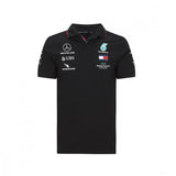 2020, Schwarz, Mercedes Team Polo Hemd