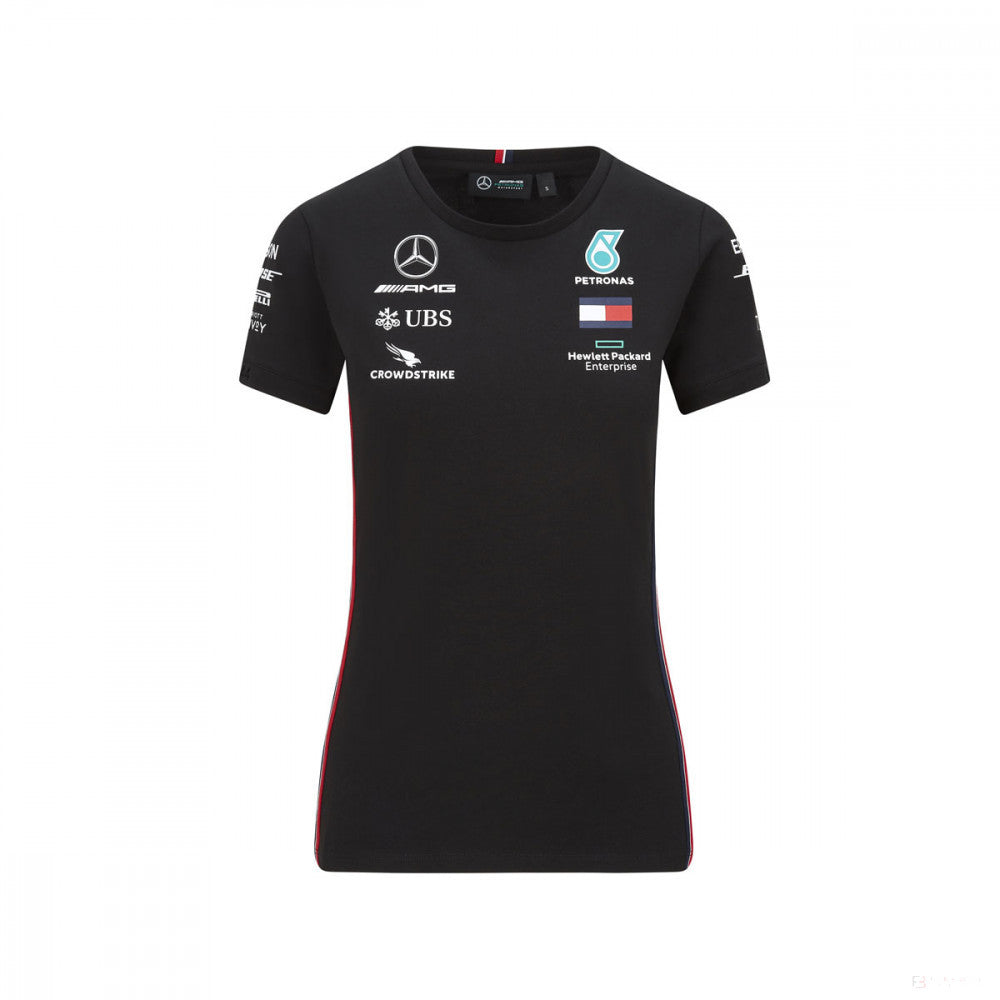 2020, Schwarz, Mercedes Damen Team T-Shirt
