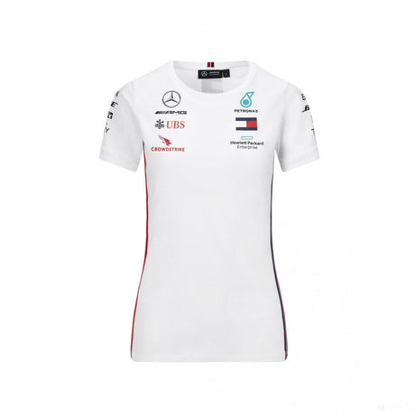 2020, Weiß, Mercedes Damen Team T-Shirt - FansBRANDS®