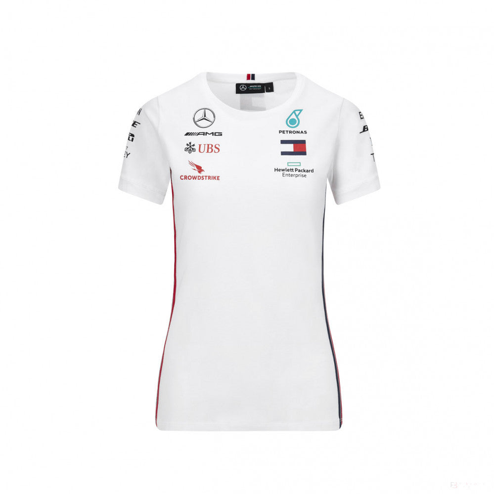 2020, Weiß, Mercedes Damen Team T-Shirt