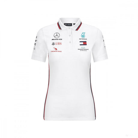 2020, Schwarz, Mercedes Damen Team Polo Hemd - FansBRANDS®