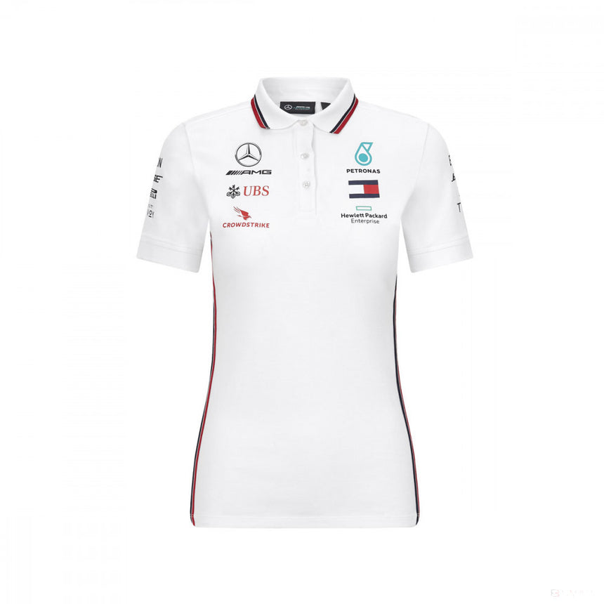 2020, Schwarz, Mercedes Damen Team Polo Hemd - FansBRANDS®