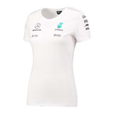 2017, Weiß, Mercedes Round Neck Damen Team T-shirt