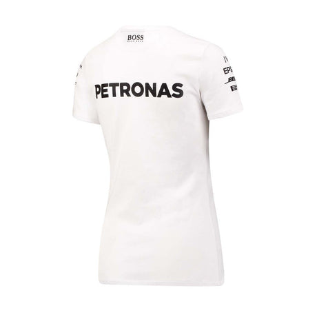 2017, Weiß, Mercedes Round Neck Damen Team T-shirt - FansBRANDS®