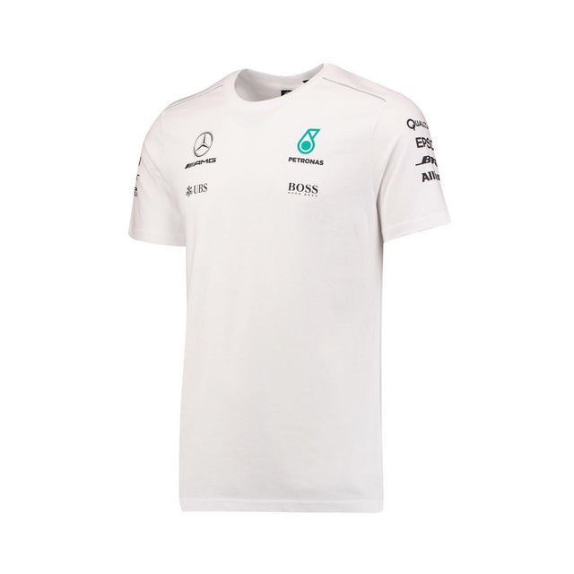 2017, Weiß, Mercedes Round Neck Kinder Team T-shirt - FansBRANDS®