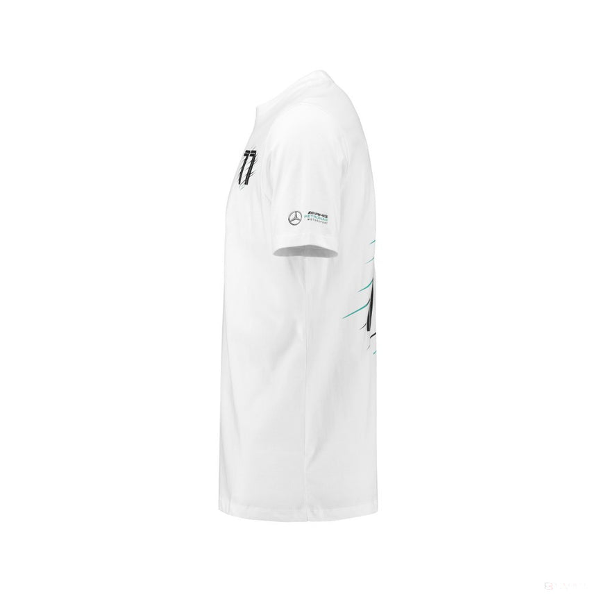 2018, Weiß, Mercedes Bottas Round Neck Kinder T-shirt - FansBRANDS®