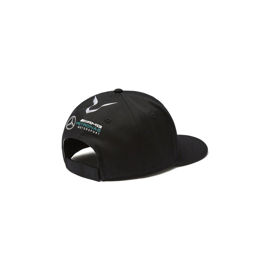 2018, Schwarz, Erwachsene, Mercedes Hamilton Flatbrim Kappe - FansBRANDS®
