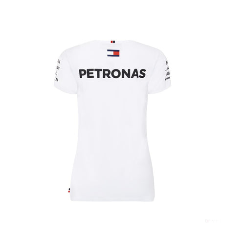 2018, Weiß, Mercedes Round Neck Damen Team T-shirt - FansBRANDS®