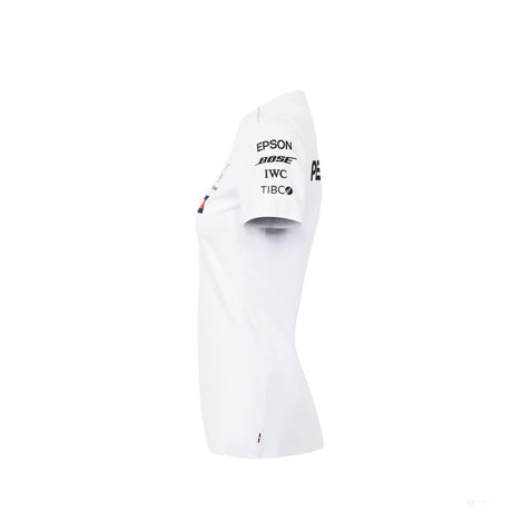 2018, Weiß, Mercedes Round Neck Damen Team T-shirt - FansBRANDS®
