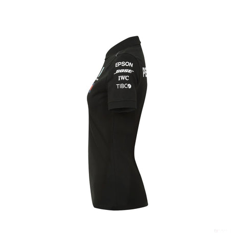 2018, Schwarz, Mercedes Damen Team Polo Hemd - FansBRANDS®