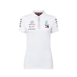 2018, Weiß, Mercedes Damen Team Polo Hemd