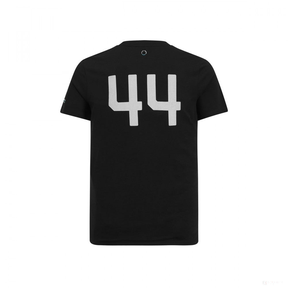 Mercedes T-Shirt, Lewis Hamilton #44, Schwarz, 2019