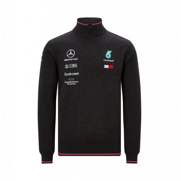 Mercedes Pullover, Team, Schwarz, 2019