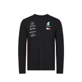 2019, Schwarz, Mercedes Long Sleeve Team T-Shirt