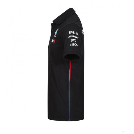 2019, Schwarz, Mercedes Team Polo Hemd - FansBRANDS®