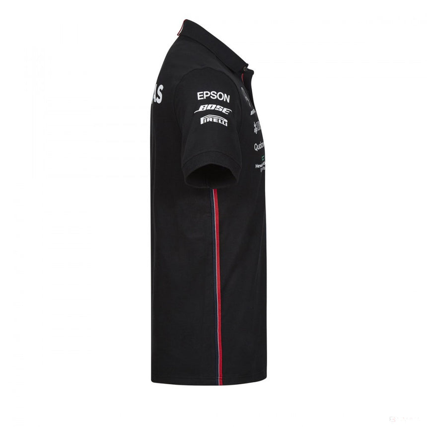 2019, Schwarz, Mercedes Team Polo Hemd - FansBRANDS®
