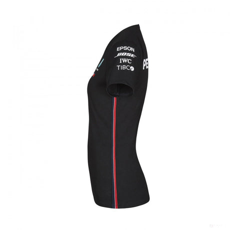 2019, Schwarz, Mercedes Round Neck Damen Team T-Shirt - FansBRANDS®
