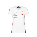 2019, Weiß, Mercedes Round Neck Damen Team T-Shirt