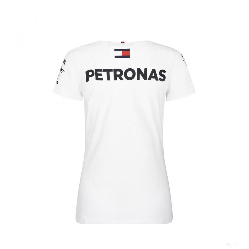 2019, Weiß, Mercedes Round Neck Damen Team T-Shirt - FansBRANDS®