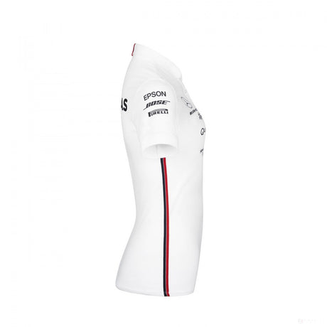 2019, Schwarz, Mercedes Damen Team Polo Hemd - FansBRANDS®