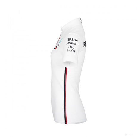 2019, Schwarz, Mercedes Damen Team Polo Hemd - FansBRANDS®