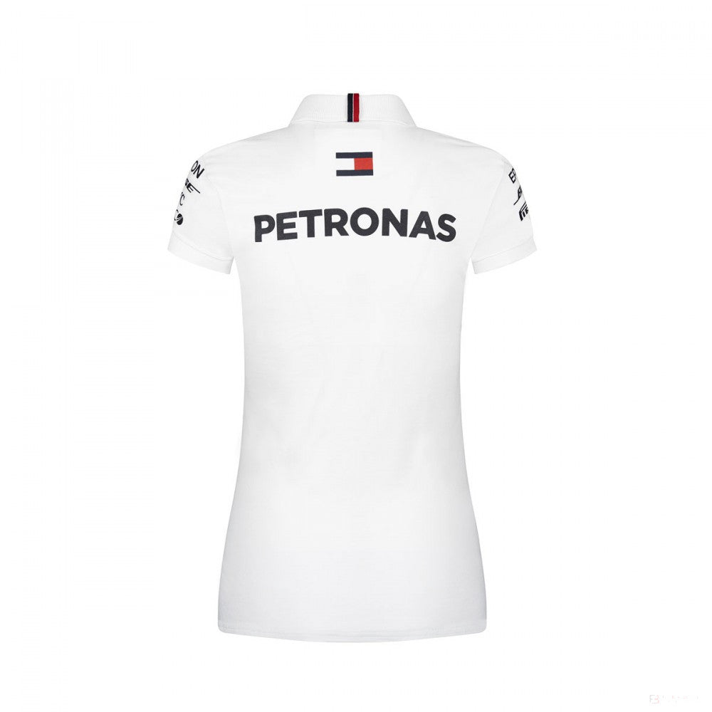 2019, Weiß, Mercedes Damen Team Polo Hemd