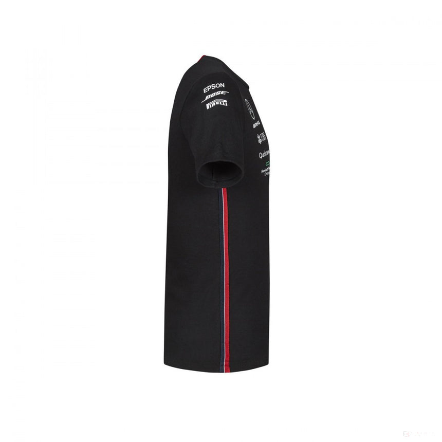 2019, Schwarz, Mercedes Round Neck Kinder Team T-Shirt - FansBRANDS®