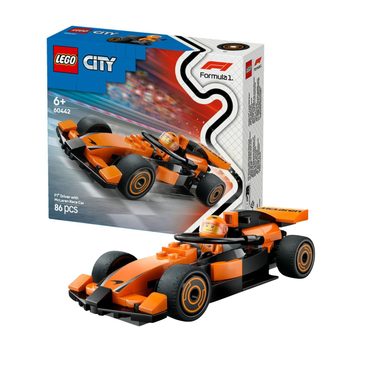 McLaren, F1 LEGO® City 60442, Racing Car with Driver