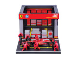 Ferrari Modellbausatz, Pitpass, bburago, 1:43, Charles Leclerc, #16, SF-24