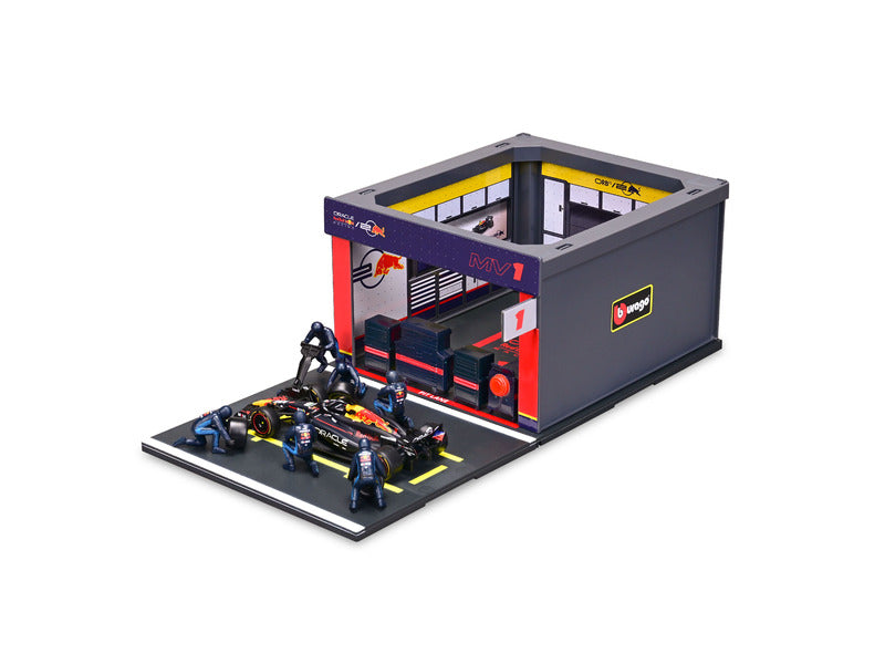 Red Bull Racing Modellbausatz, Pit-Pass, bburago, 1:43, Max Verstappen, #1, RB19
