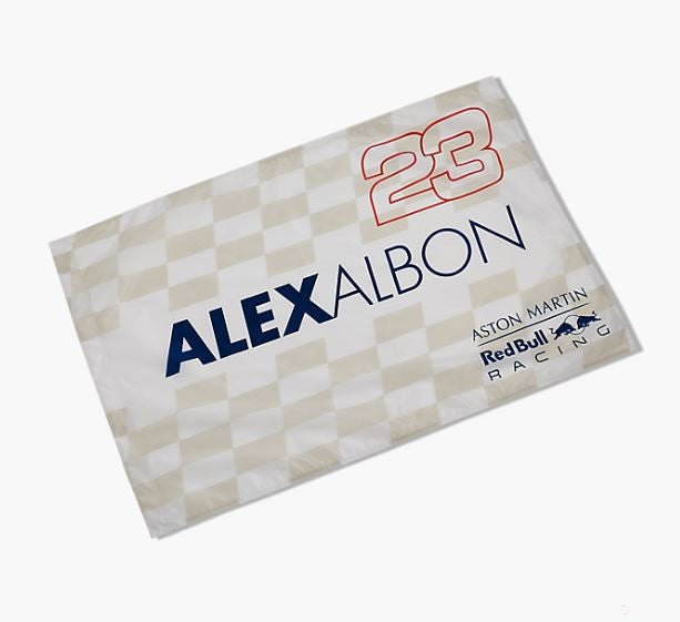 2020, Weiß, Red Bull Alexander Albon Flagge - FansBRANDS®