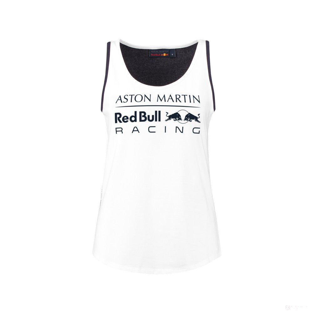 2018, Weiß, Red Bull Round Neck Damen Racer Top